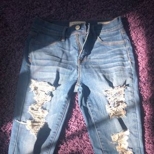 skinny ripped jeans from pacsun